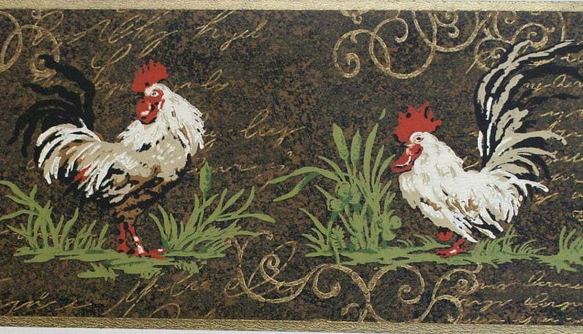 Chicken Wallpaper Peel and Stick Rooster Wallpaper Farmhouse - Etsy