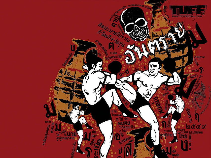 Muay thai boxe 2 ~ Muay Thai Boxe: Arte da luta papel de parede HD
