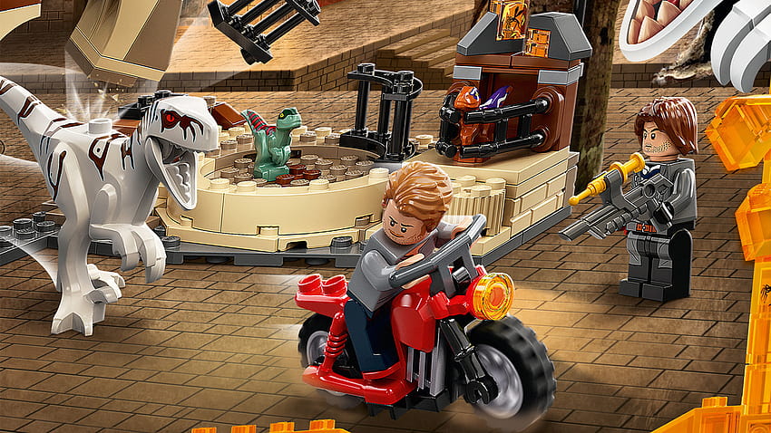 Set Jurassic World Dominion LEGO Dikemas Dengan Aksi Dino Dan Mungkin Kaki Ayam Wallpaper HD