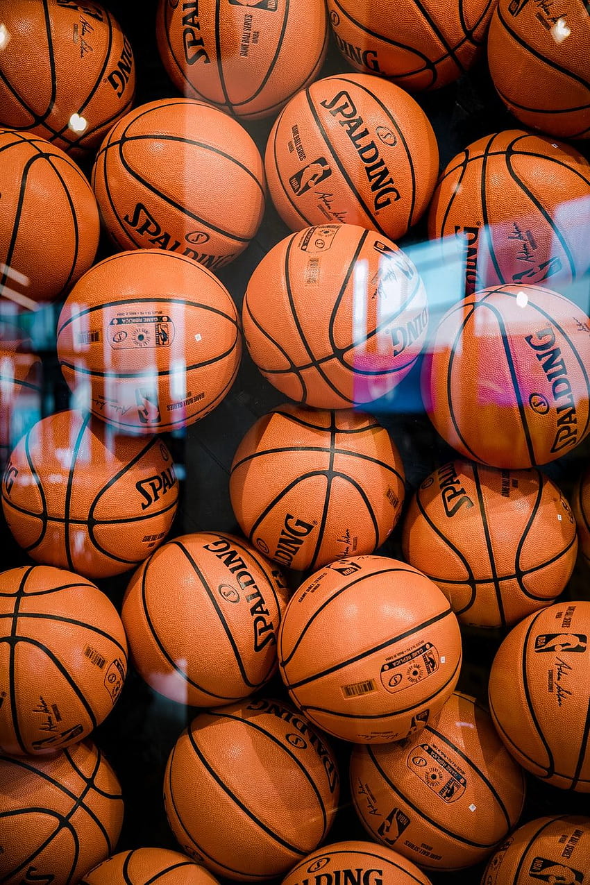 Баскетболна топка, баскетболни топки HD тапет за телефон