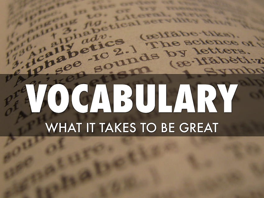 Vocabulary HD wallpaper