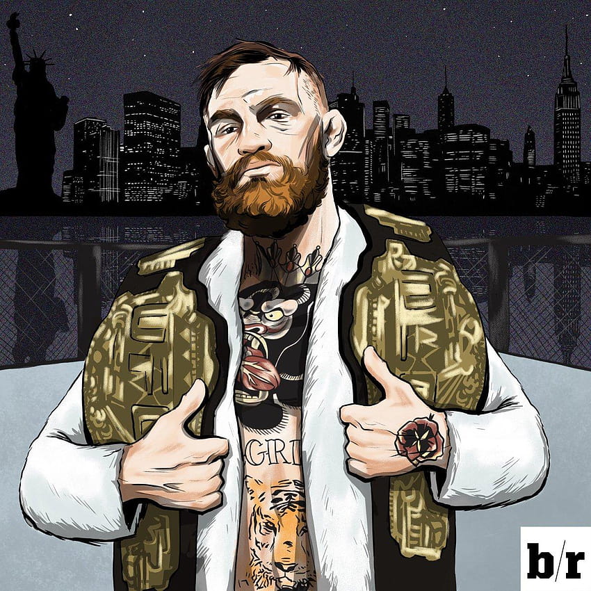 Conor McGregor wird der erste Kämpfer in der Geschichte der UFC, Conor McGregor Art HD-Handy-Hintergrundbild