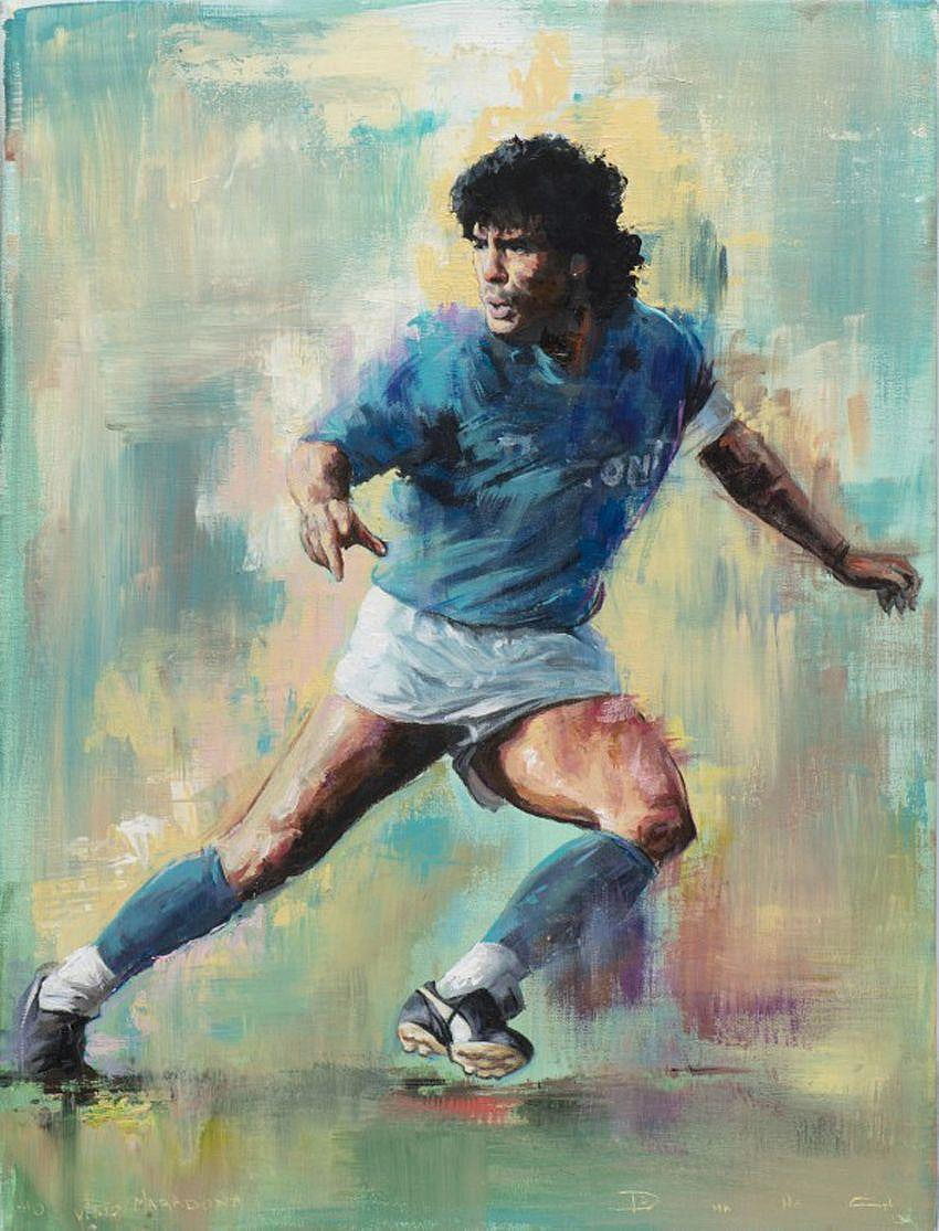 Pintura de Diego Maradona – Forza27 Papel de parede de celular HD