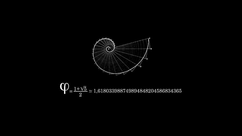 Fibonacciego czarne tła matematyka fizyka, fizyka 1920x1080 Tapeta HD