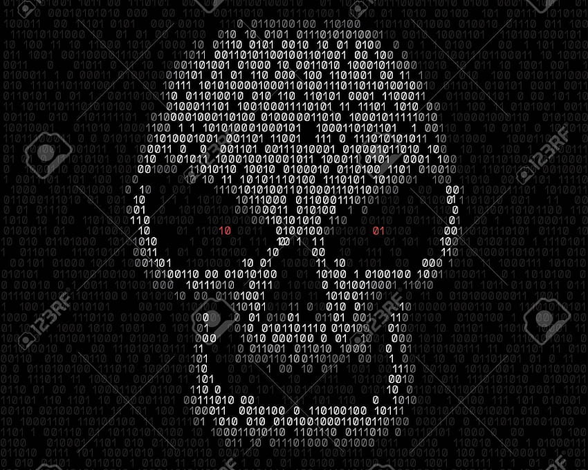 Le code de programmation montre le crâne de pirate blanc avec des yeux rouges sur le noir [1300x1300] pour votre, mobile et tablette Fond d'écran HD