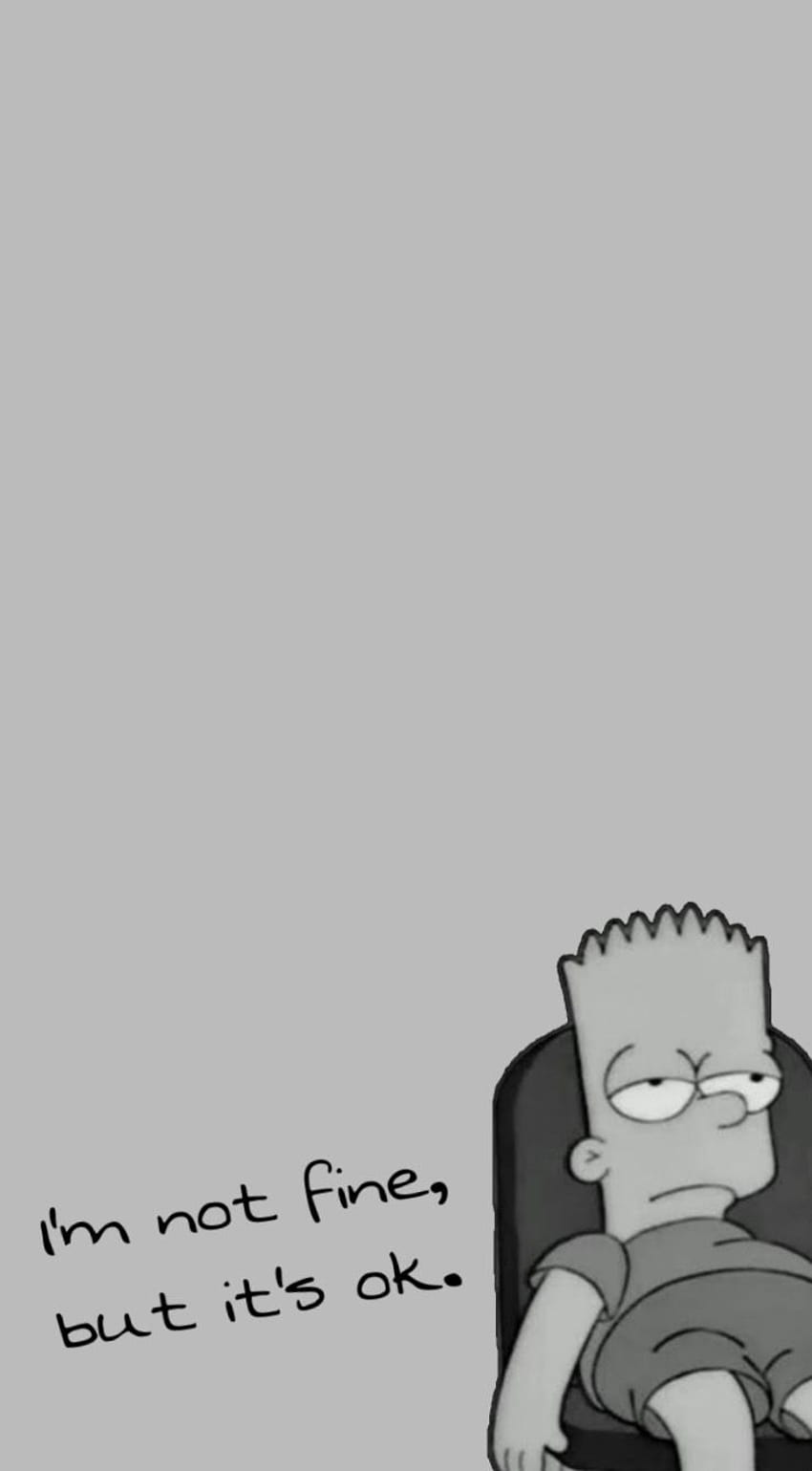 Sad Bart, broken, heart, simpsons, HD phone wallpaper