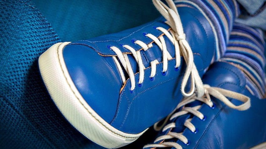 Blue shoes, , Stock, graphy HD wallpaper