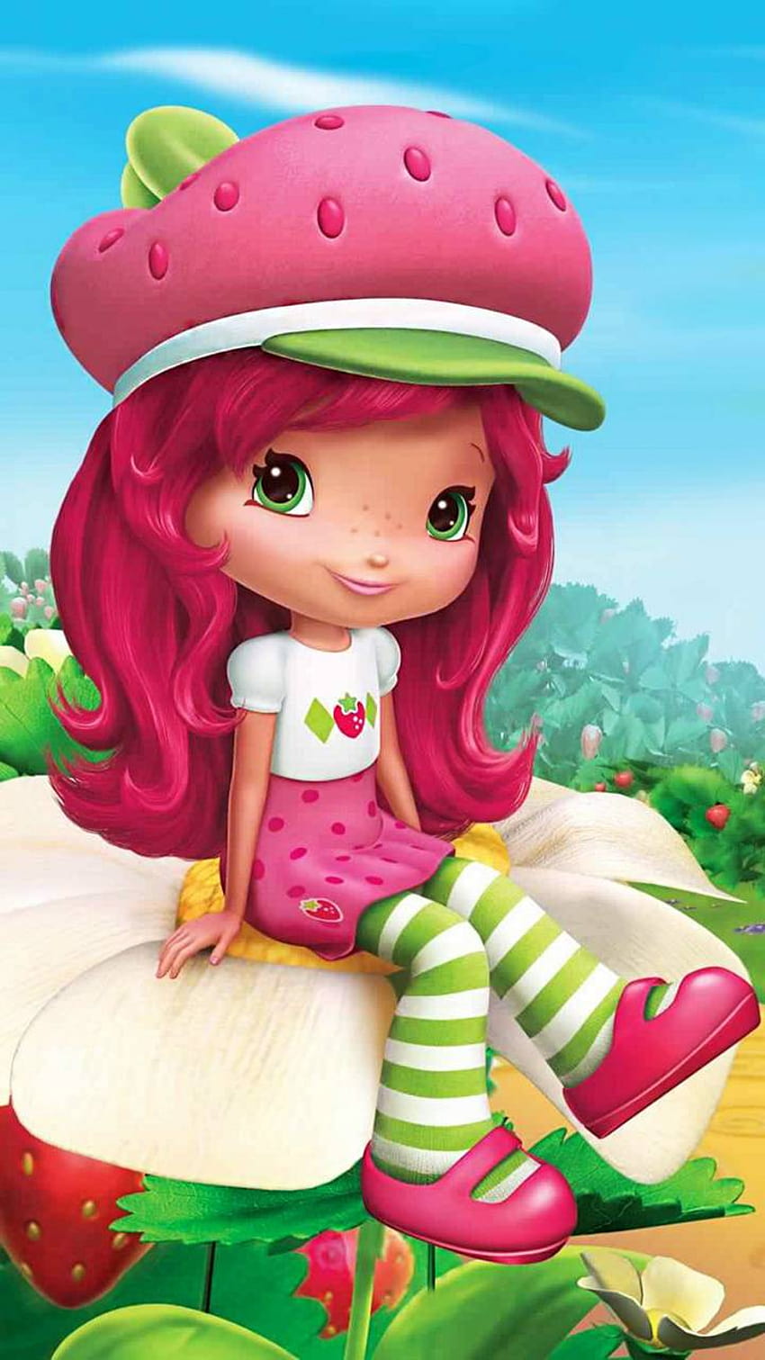 Strawberry Girl HD phone wallpaper