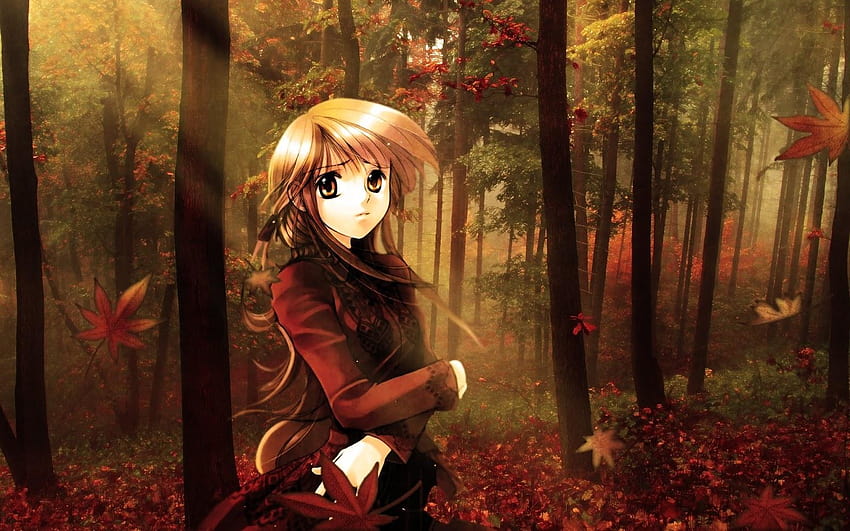 Anime Fall, girl and fall HD wallpaper | Pxfuel