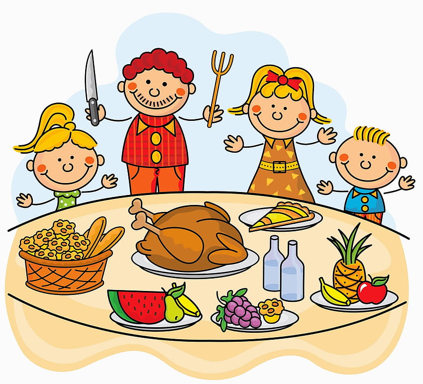 family night supper clipart