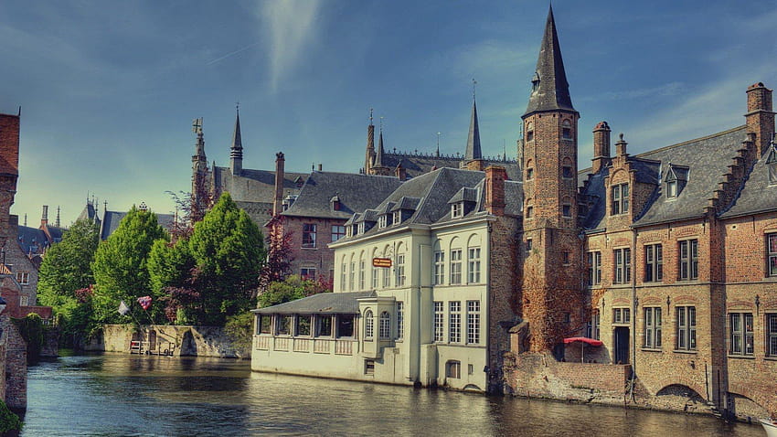 architecture, Building, Bruges, Belgium, Town, Old building, House HD wallpaper