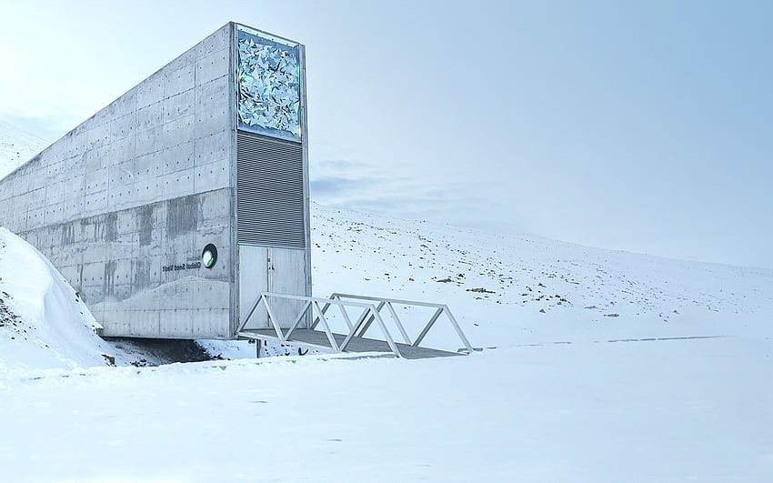 The Svalbard Global Seed Vault HD wallpaper