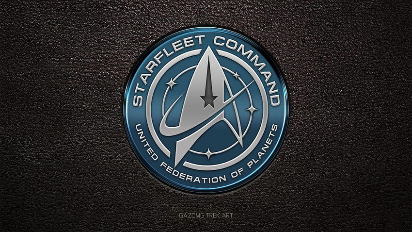 Novo logotipo de comando da Frota Estelar Star Trek USS Discovery por gazomg on, insígnia da Frota Estelar papel de parede HD