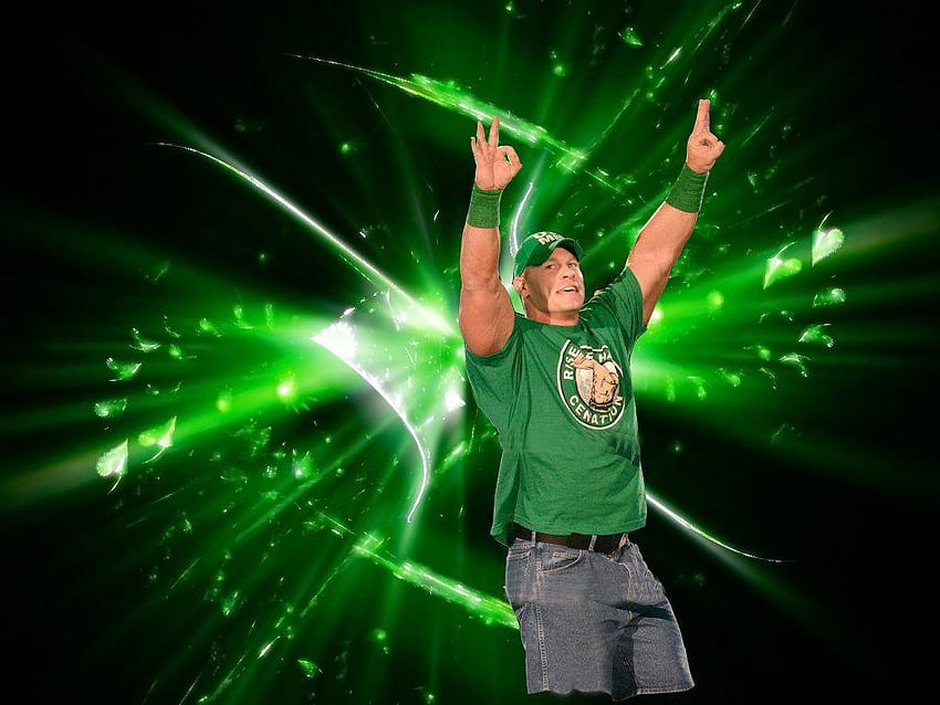 John Cena gib Grün niemals auf HD-Hintergrundbild