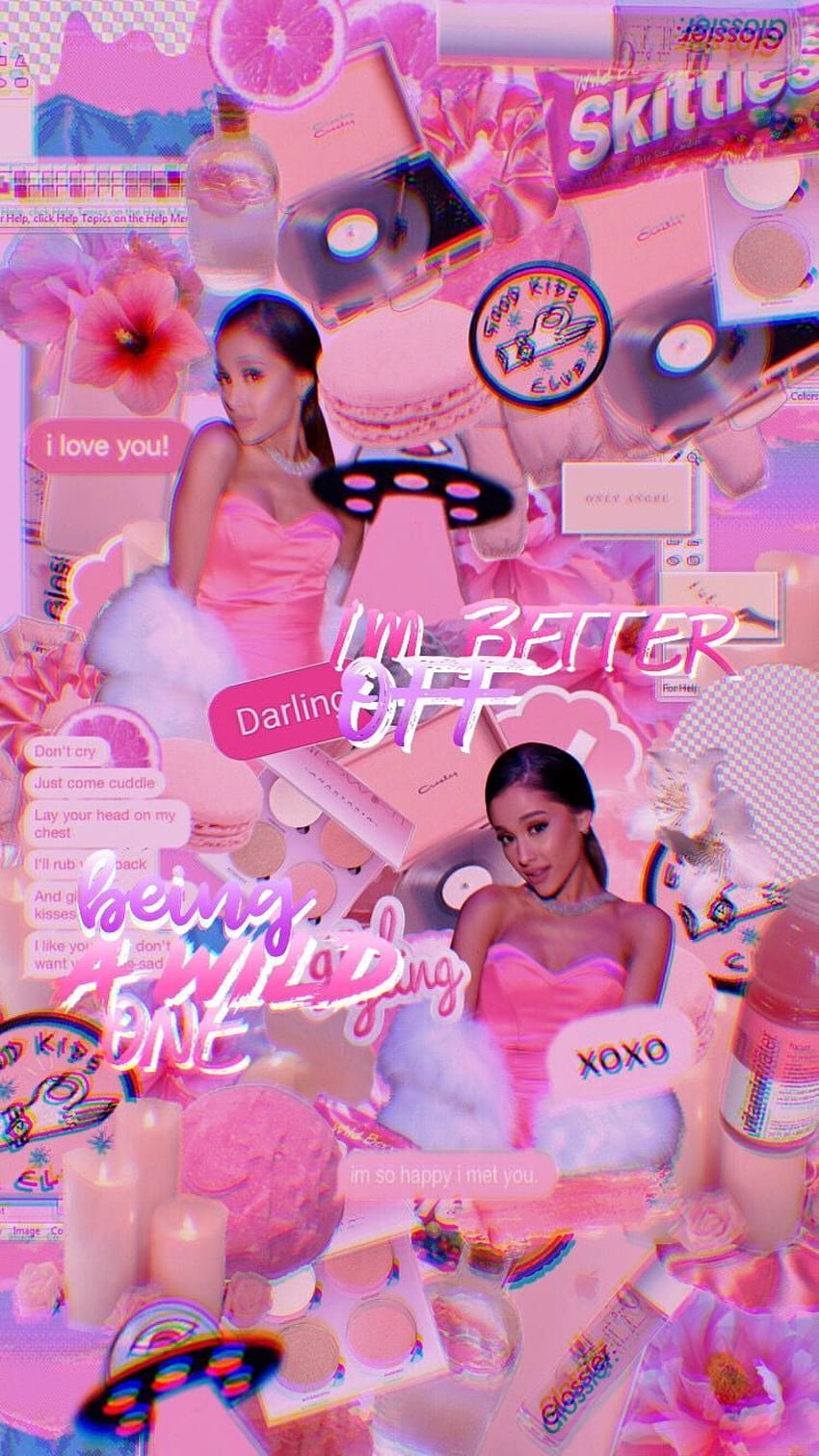 Pink Ariana Grande Aesthetic HD phone wallpaper