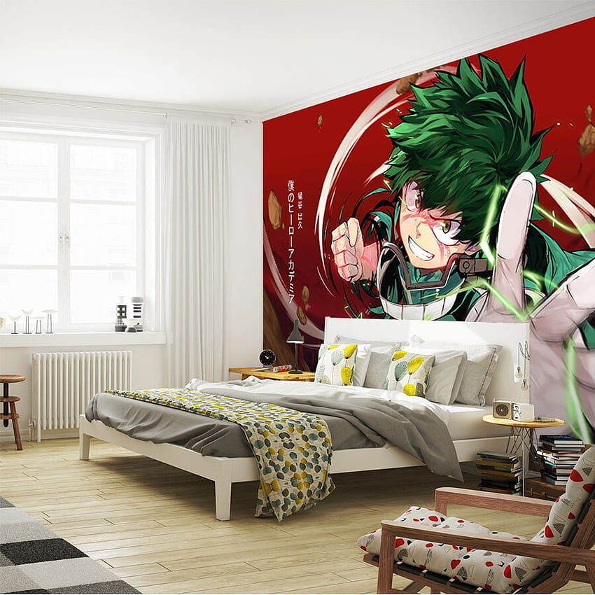 My Hero Academ Custom 3D Hand painted Janpnese Anime Wall Murals Bedroom Living room Decor Cosplay Studio HD phone wallpaper