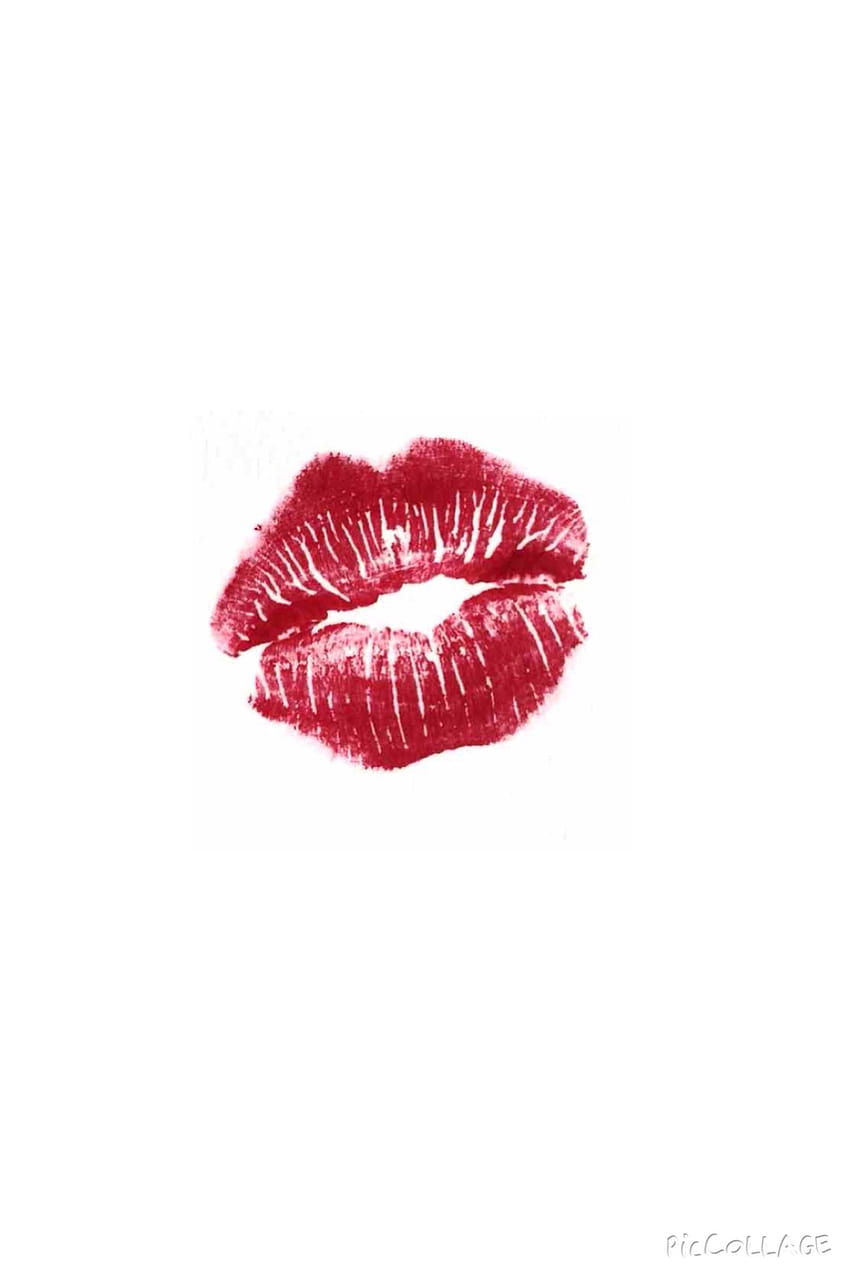 Buy Pink Lipstick Kiss Marks Valentines Day Hand Drawn Online in India   Etsy
