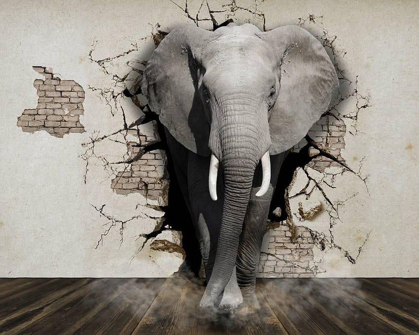 HD wallpaper artwork animals digital art elephant 3d object 3d  printer  Wallpaper Flare