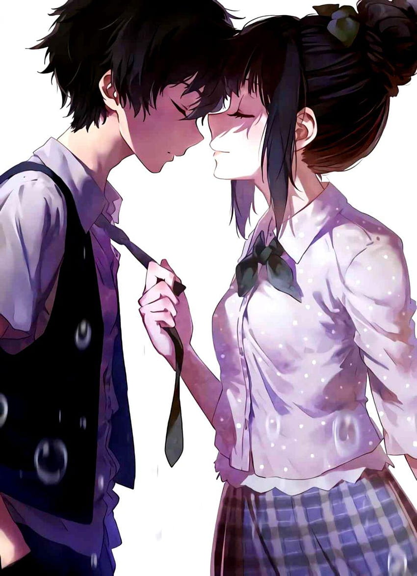Anime romantisches Paar HD-Handy-Hintergrundbild