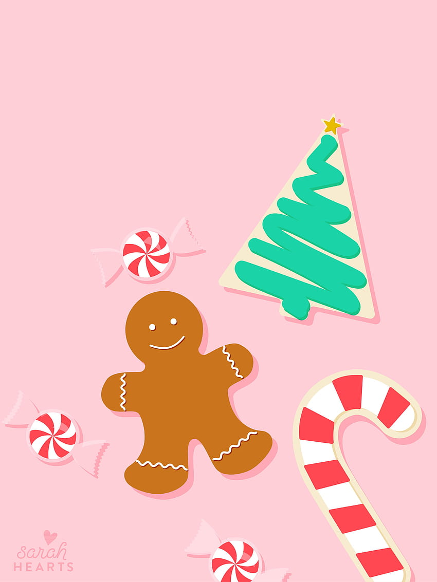 December 2016 Christmas Cookie Calendar, cute ginger cookie christmas HD phone wallpaper