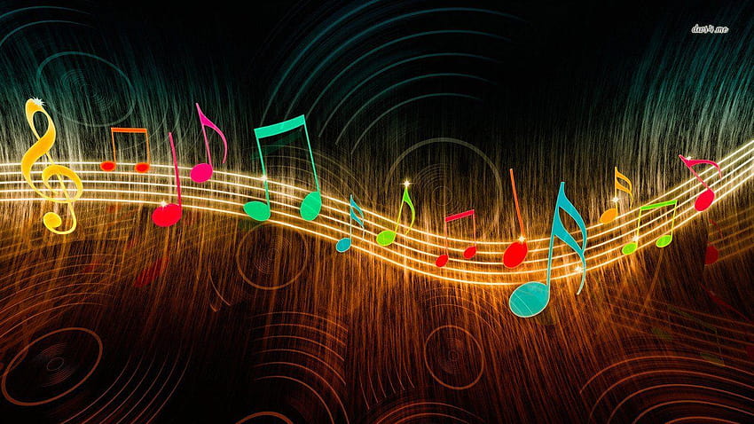 musical notes and Backgrounds HD wallpaper