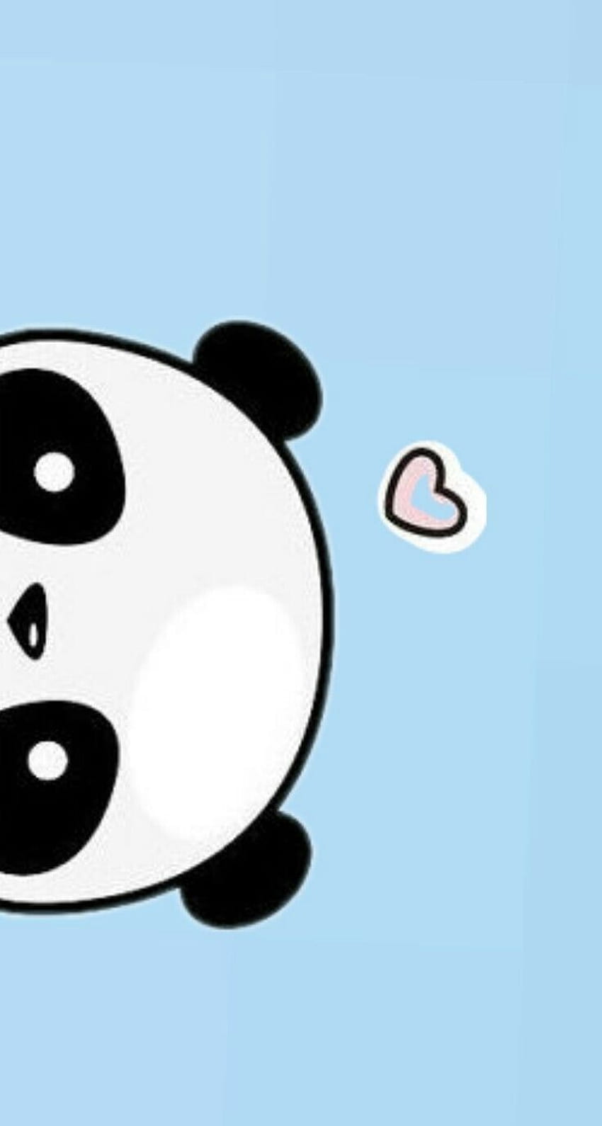 Cute Panda Cartoon czarno-biały, wielkanocne pandy Tapeta na telefon HD