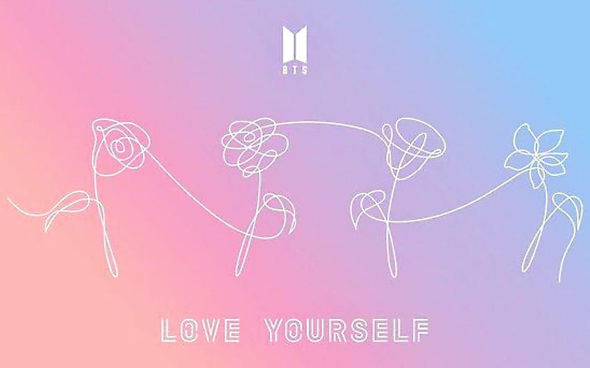 computer bts loveyourself by, love yourself HD wallpaper