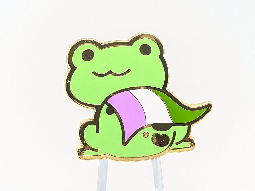 Pride Frog LGBTQ Flag Hard Enamel Pin Choose Nonbinary, lgbtq frogs HD wallpaper