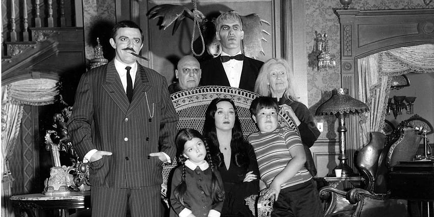 The Addams Family – Black&White, the munsters HD wallpaper