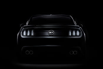 HD wallpaper Ford Mustang black car dark night city black coupe   Wallpaper Flare