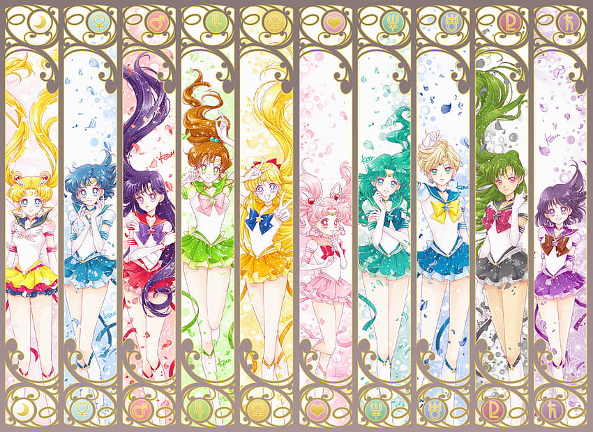 Sailor Moon Galerie, Sailor Moon Seemannssterne HD-Hintergrundbild