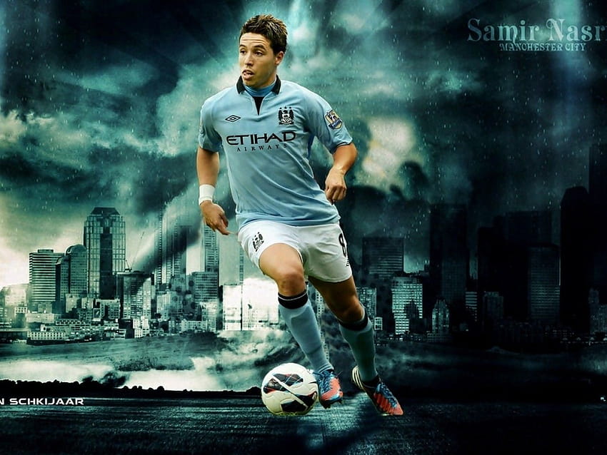 Manchester City FC : Samir Nasri Manchester City FC HD wallpaper