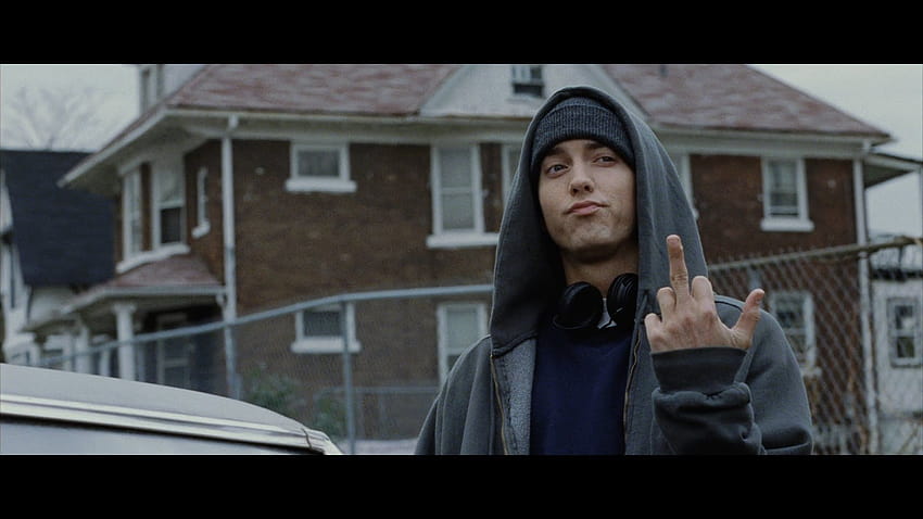 8-Meilen-Hintergründe, kompatibel, Eminem-Mittelfinger HD-Hintergrundbild