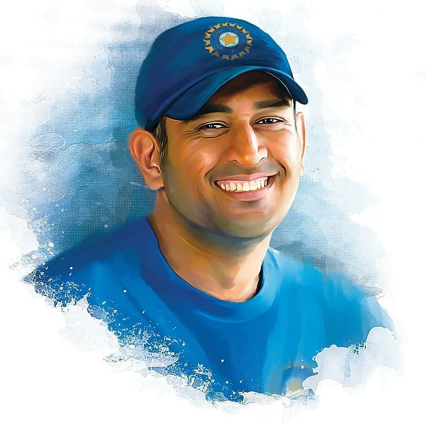 Learn How to Draw Mahendra Singh Dhoni Cricketers Step by Step  Drawing  Tutorials