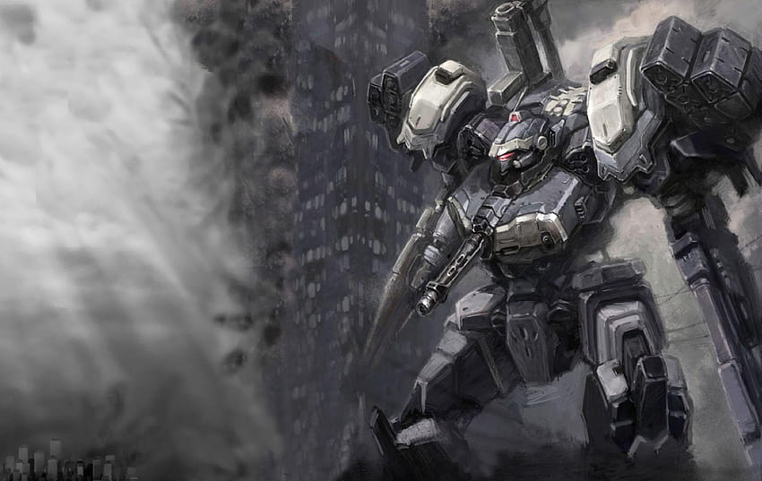 Armored Core, mech suit background HD wallpaper