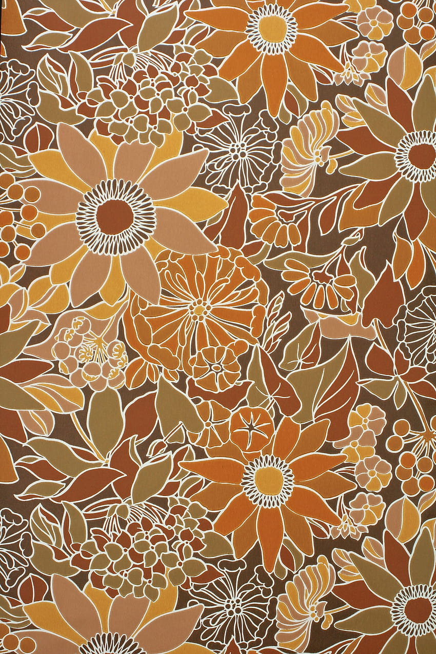 70s Retro Inspired Fabric Wallpaper and Home Decor  Spoonflower
