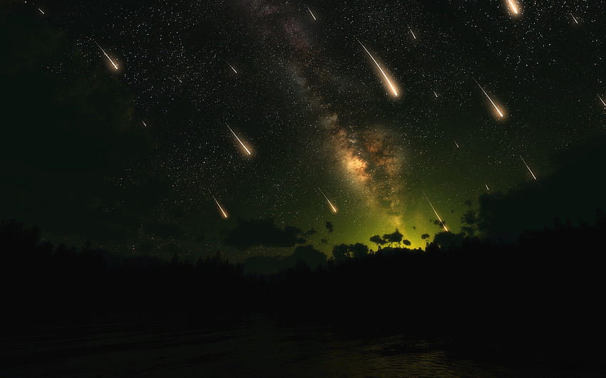 meteor shower 2017 HD wallpaper