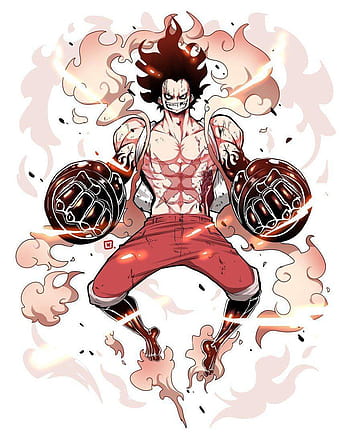 Monkey D Luffy Gear 4th - Gear Fourth, HD Png Download - 967x971(#5318034)  - PngFind