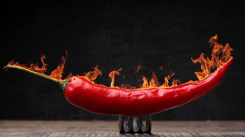 Chili Pepper On Fire U HD wallpaper