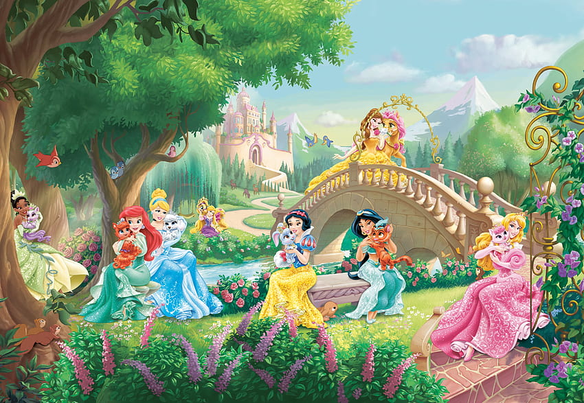 room green Wall mural Disney Princess Palace Pets eBay [3543x2445] for your , Mobile & Tablet, disney princess pets HD wallpaper