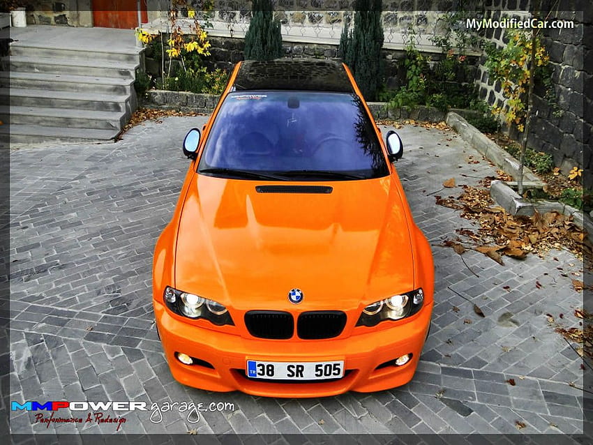 BMW Modified – Orange Colored –, orange bmw HD wallpaper