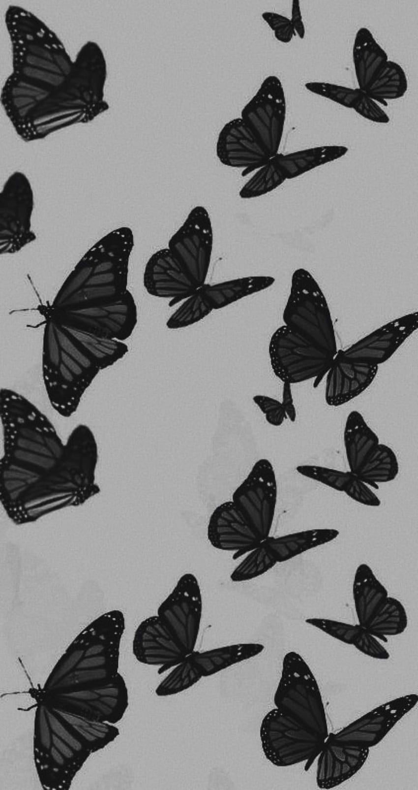 Black Aesthetic Butterflies HD phone wallpaper | Pxfuel