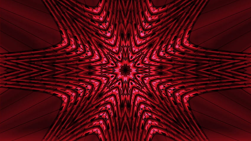 Red Brown Kaleidoscope Artistic Digital Art Abstract, red artistic digital art HD wallpaper