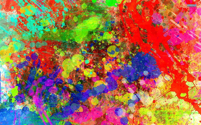 Cat splatter art latar belakang warna-warni luar biasa – Fortgama, cat splatter background Wallpaper HD