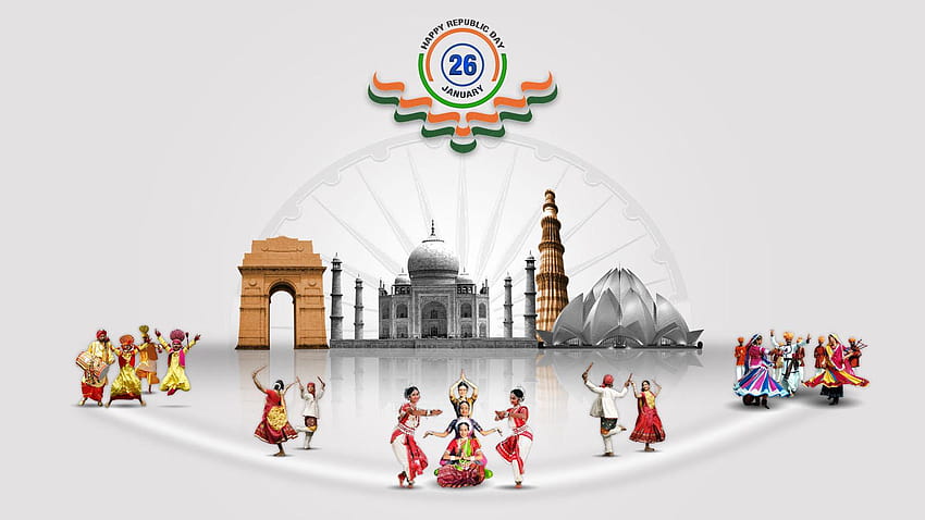 25 Ucapan Selamat Hari Republik yang Indah dan, rayakan orang India Wallpaper HD