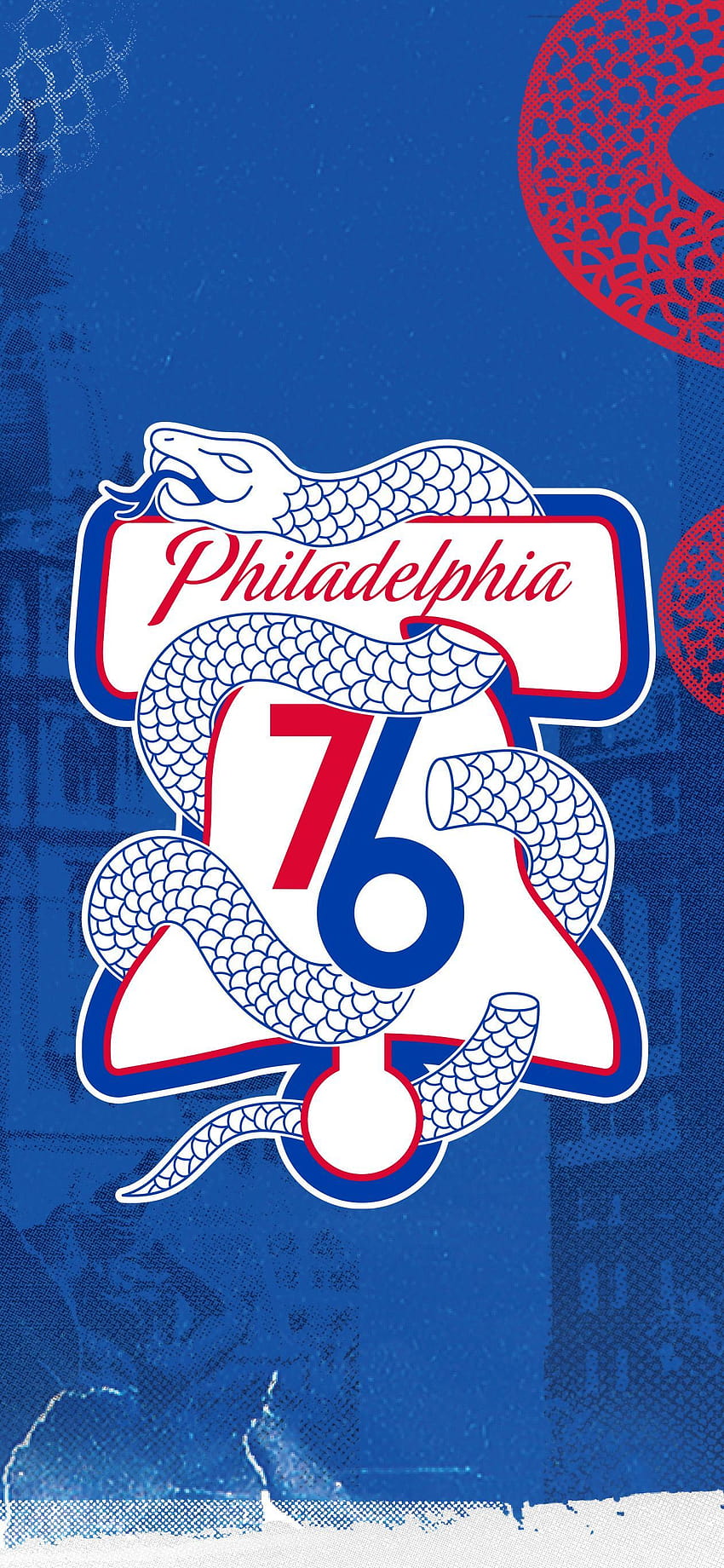 Filadelfia 76ers Sixers, iPhone de los 76ers fondo de pantalla del teléfono