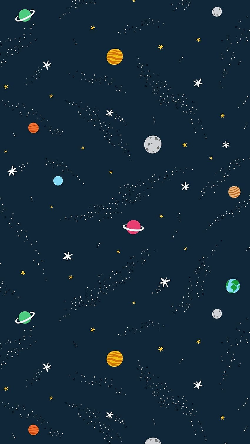 Cute Space Cartoon, cartoon space HD phone wallpaper