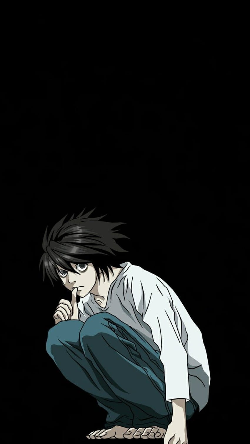 Death Note L Lawliet And Background - L From Death Note - PNG, L Ryuzaki HD  phone wallpaper