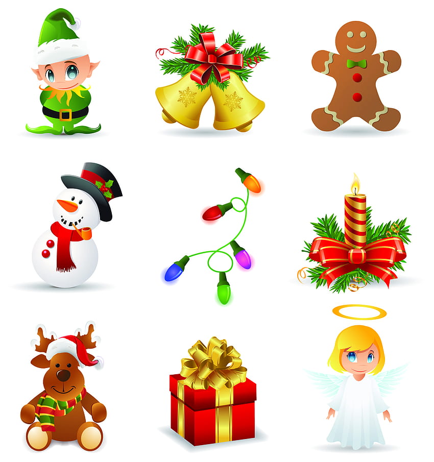 Christmas Icons , Clip Art, Clip Art on Clipart Library HD phone wallpaper