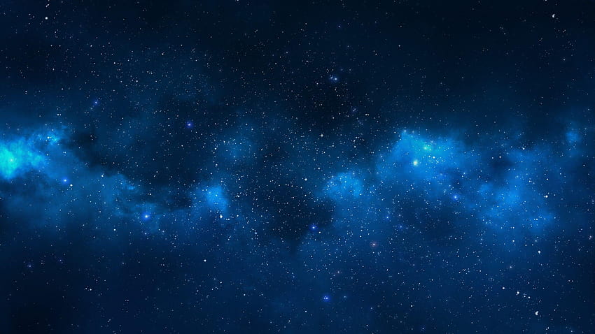 Сини галактически звезди, галактична естетика синьо HD тапет